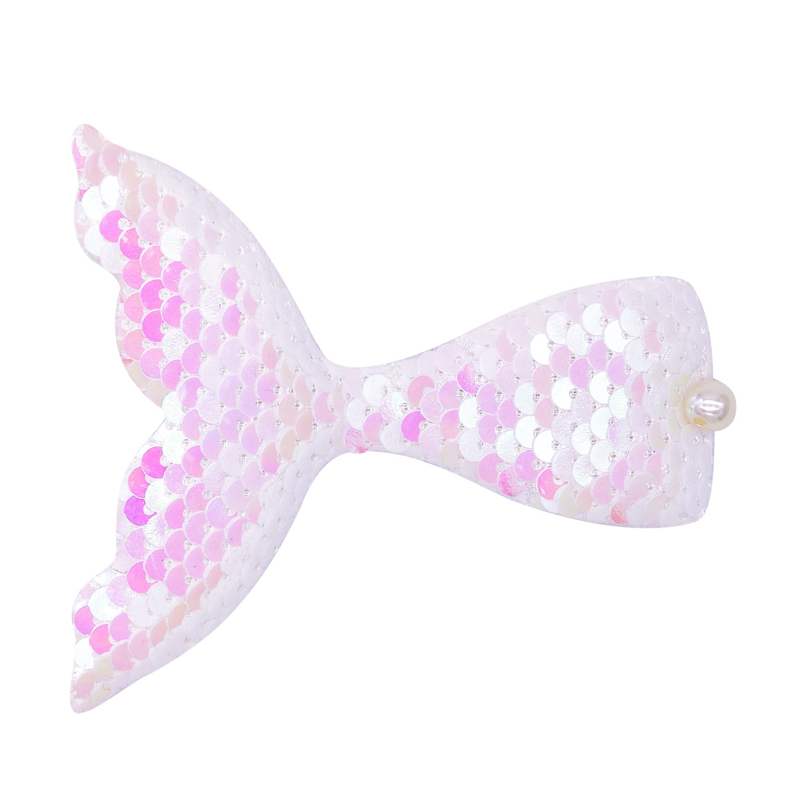 Wholesale Cartoon Mermaid Tail Flip Sequin Fabric Hair Clip